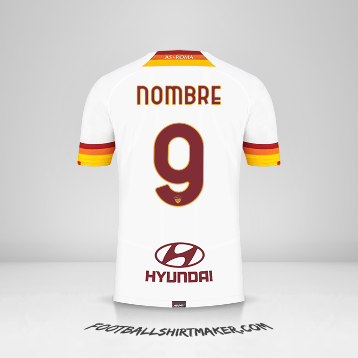 Camiseta AS Roma 2021/2022 Visita -  nombre - 9