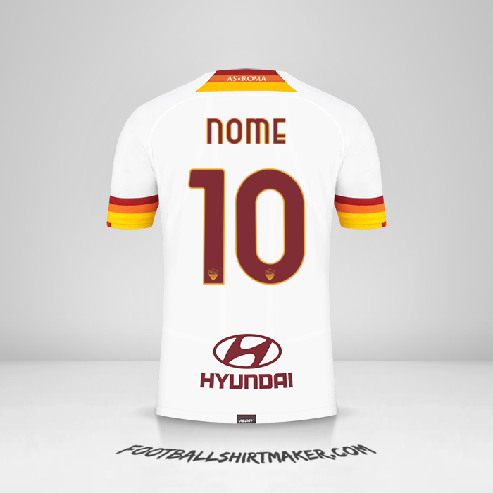 Maglia AS Roma 2021/2022 Seconda -  nome - 10