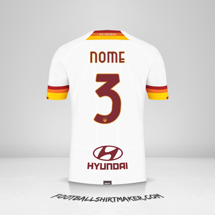 Camisa AS Roma 2021/2022 Alternativa -  nome - 3