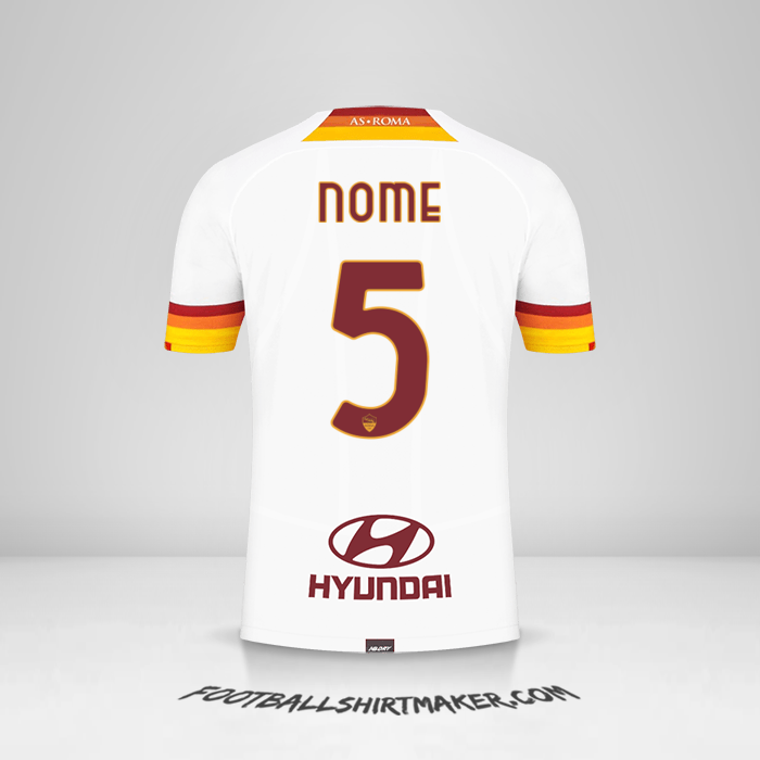 Maglia AS Roma 2021/2022 Seconda -  nome - 5