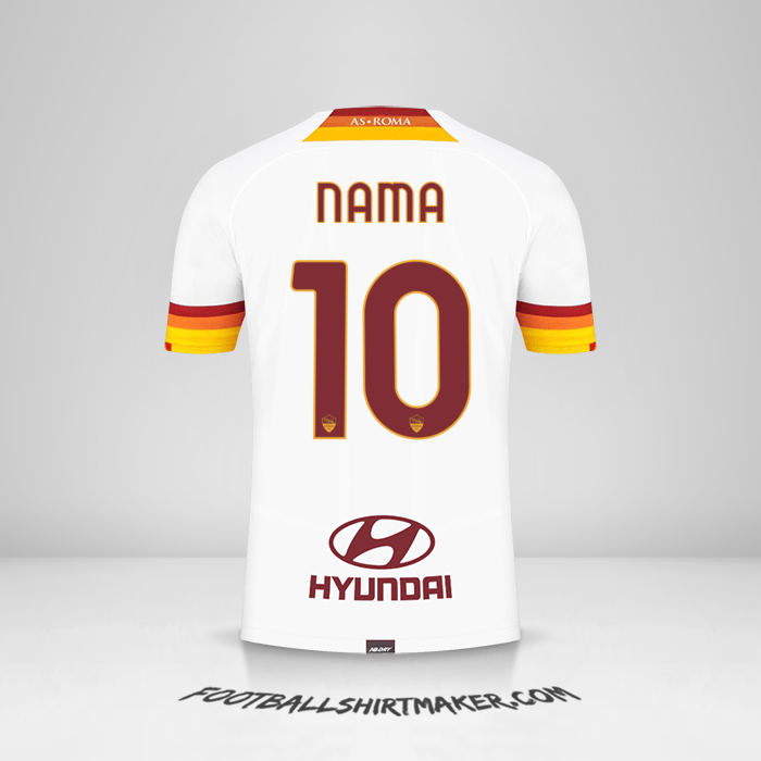 Jersey AS Roma 2021/2022 Alternatif -  nama - 10