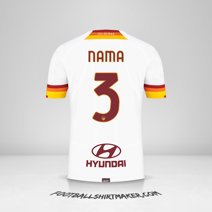 Jersey AS Roma 2021/2022 Alternatif -  nama - 3