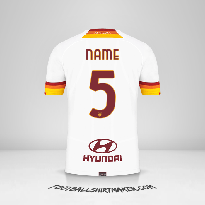Jersey AS Roma 2021/2022 Away -  name - 5