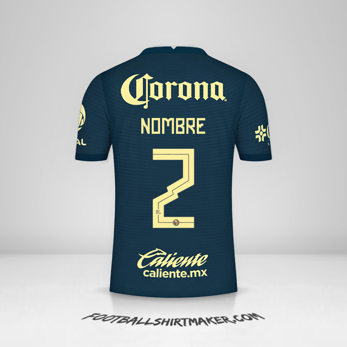 Camiseta Club America 2021/2022 Visita -  nombre - 2