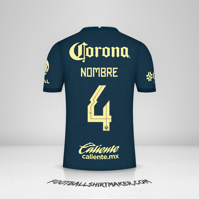 Jersey Club America 2021/2022 Visita -  nombre - 4