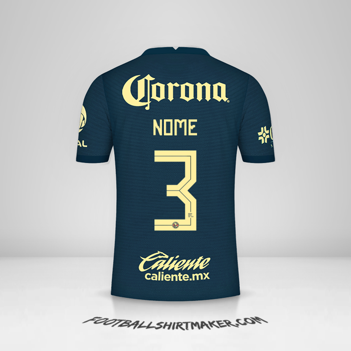 Maglia Club America 2021/2022 Seconda -  nome - 3