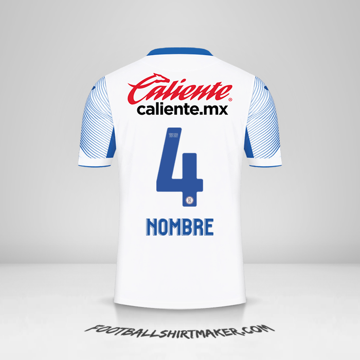 Jersey Cruz Azul 2021/2022 Visita -  nombre - 4