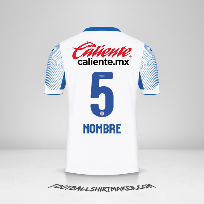 Jersey Cruz Azul 2021/2022 Visita -  nombre - 5