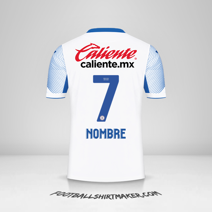 Jersey Cruz Azul 2021/2022 Visita -  nombre - 7