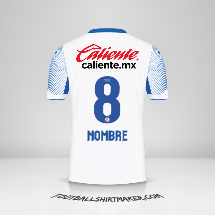 Jersey Cruz Azul 2021/2022 Visita -  nombre - 8