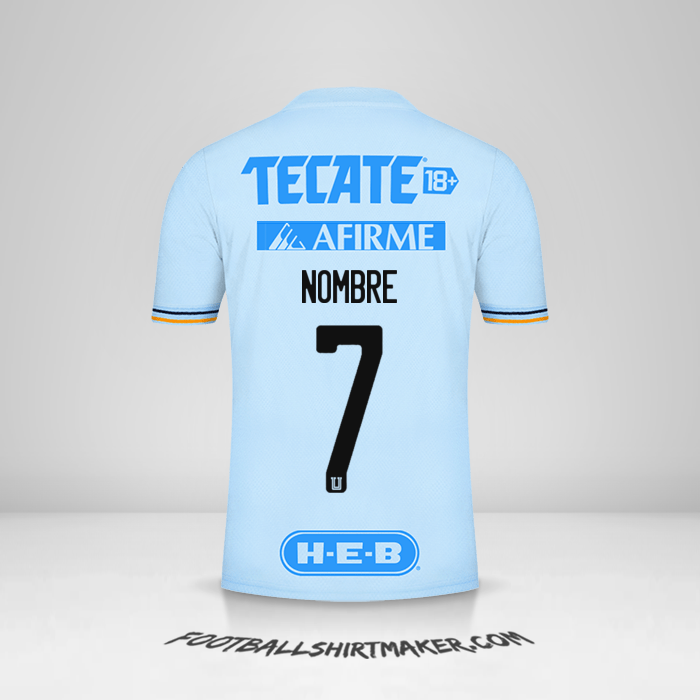 Jersey Tigres UANL 2021/2022 Visita -  nombre - 7