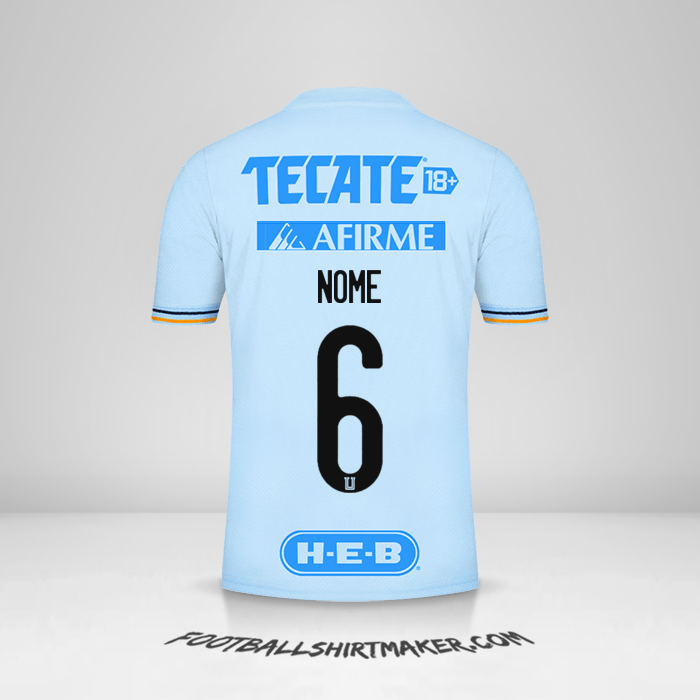 Maglia Tigres UANL 2021/2022 Seconda -  nome - 6