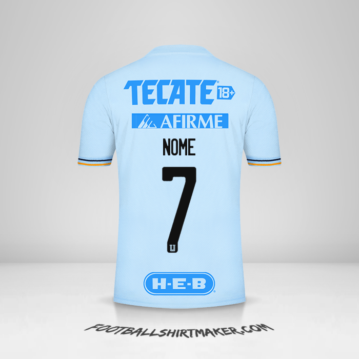 Maglia Tigres UANL 2021/2022 Seconda -  nome - 7