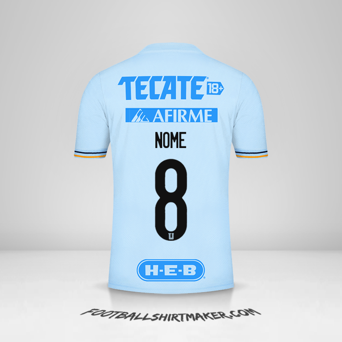 Maglia Tigres UANL 2021/2022 Seconda -  nome - 8