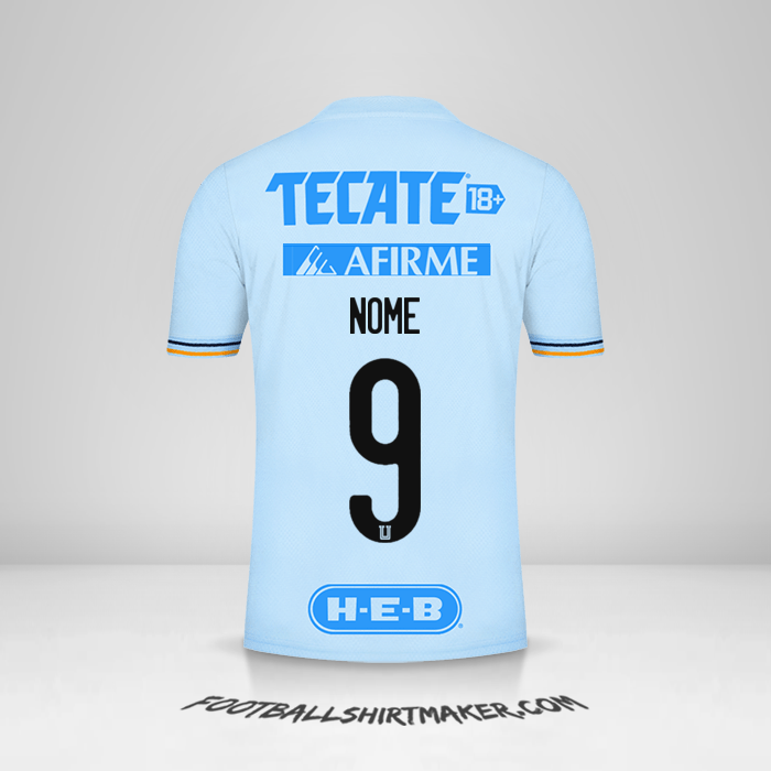 Camisa Tigres UANL 2021/2022 Alternativa -  nome - 9