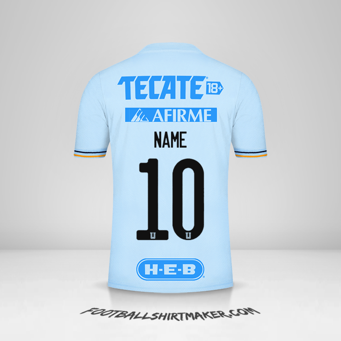 Shirt Tigres UANL 2021/2022 Away -  name - 10
