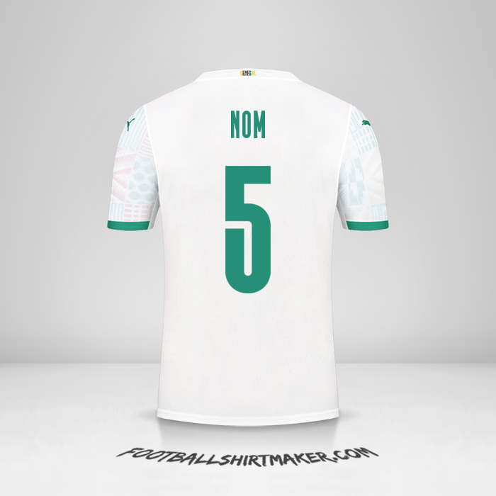 Maillot Sénégal 2020/2021 -  nom - 5