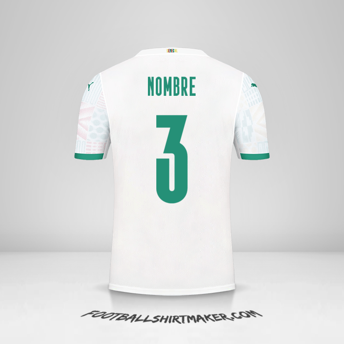 Camiseta Senegal 2020/2021 -  nombre - 3