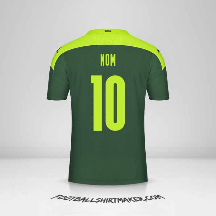 Maillot Sénégal 2020/2021 Extérieur -  nom - 10