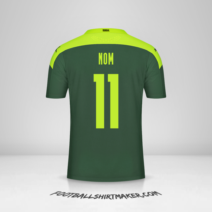 Maillot Sénégal 2020/2021 Extérieur -  nom - 11