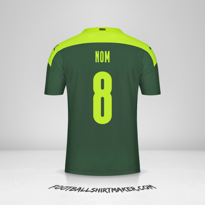 Maillot Sénégal 2020/2021 Extérieur -  nom - 8