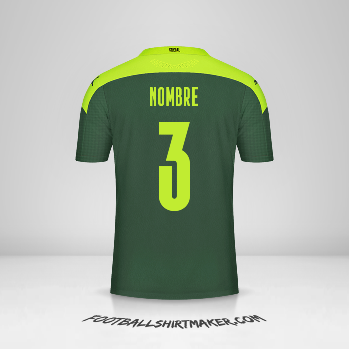 Jersey Senegal 2020/2021 Visita -  nombre - 3