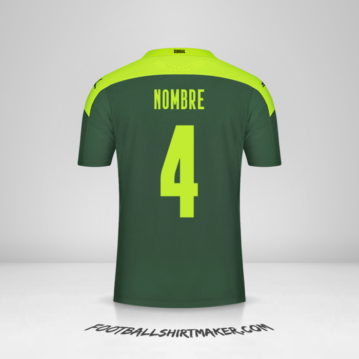 Jersey Senegal 2020/2021 Visita -  nombre - 4