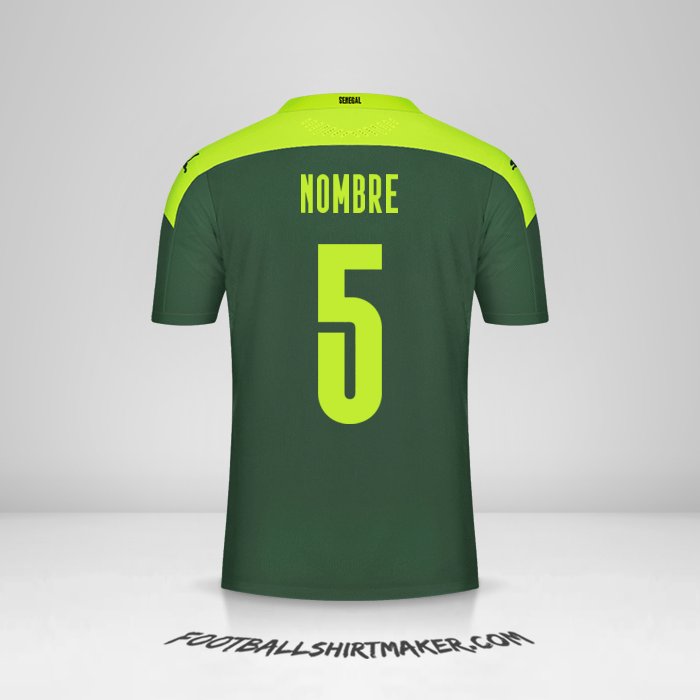 Jersey Senegal 2020/2021 Visita -  nombre - 5