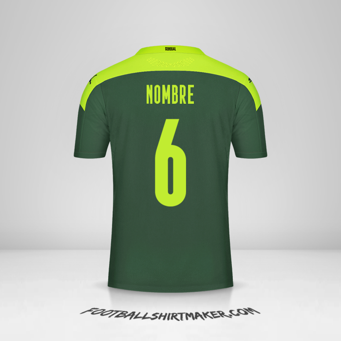 Jersey Senegal 2020/2021 Visita -  nombre - 6