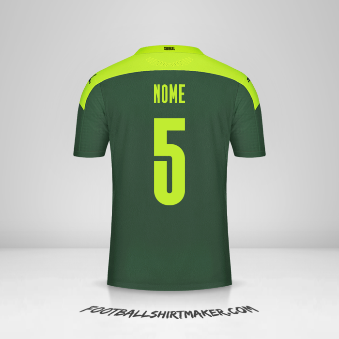 Maglia Senegal 2020/2021 Seconda -  nome - 5