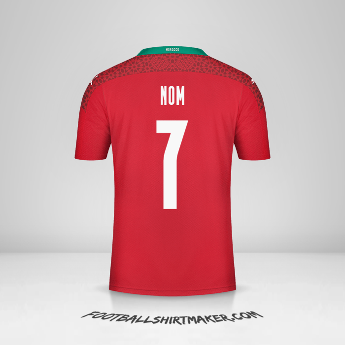 Maillot Maroc 2020/2021 -  nom - 7