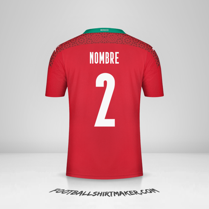 Camiseta Marruecos 2020/2021 -  nombre - 2
