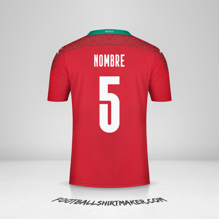 Jersey Marruecos 2020/2021 -  nombre - 5