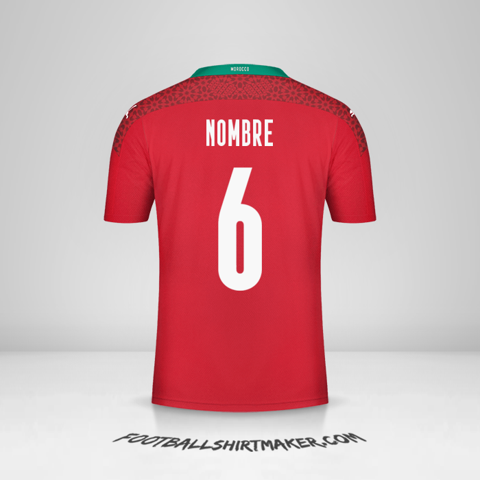 Camiseta Marruecos 2020/2021 -  nombre - 6