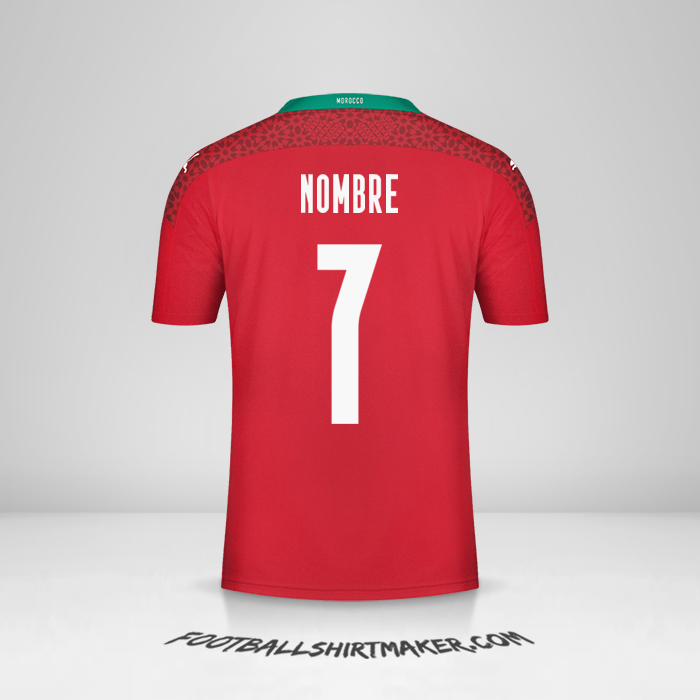 Jersey Marruecos 2020/2021 -  nombre - 7