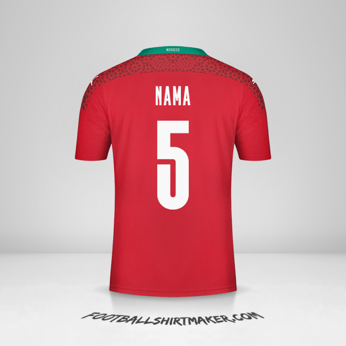 Jersey Maroko 2020/2021 -  nama - 5