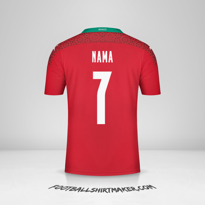 Jersey Maroko 2020/2021 -  nama - 7