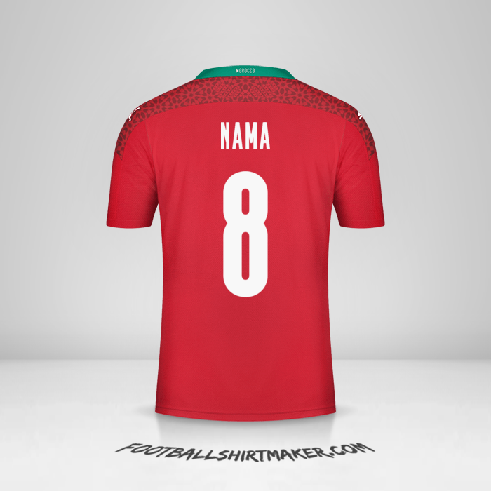 Jersey Maroko 2020/2021 -  nama - 8