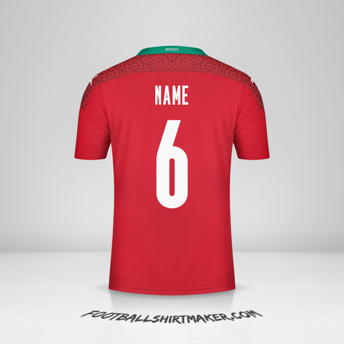 Shirt Morocco 2020/2021 -  name - 6