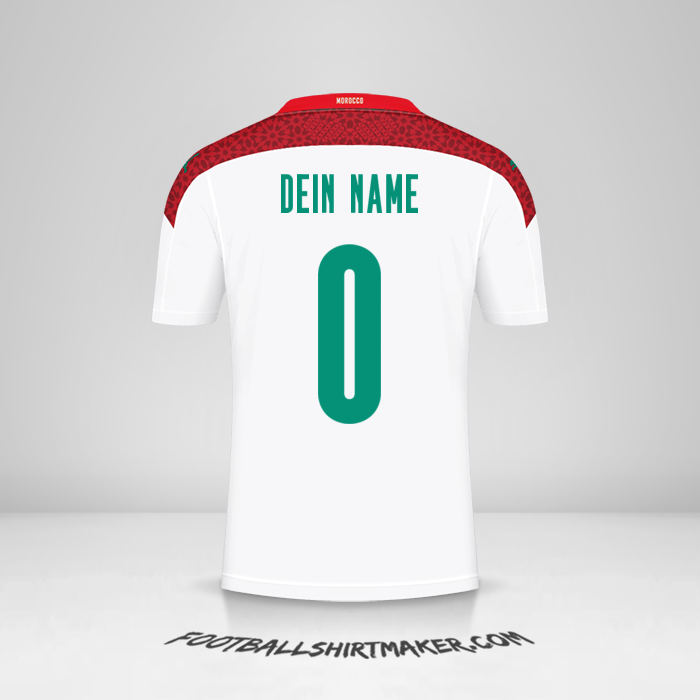 Trikot Marokko 2020/2021 II -  dein name - 0