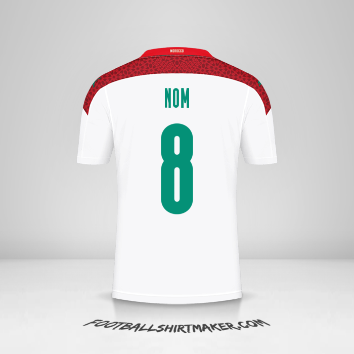Maillot Maroc 2020/2021 Extérieur -  nom - 8