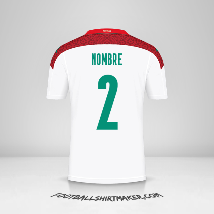 Jersey Marruecos 2020/2021 Visita -  nombre - 2