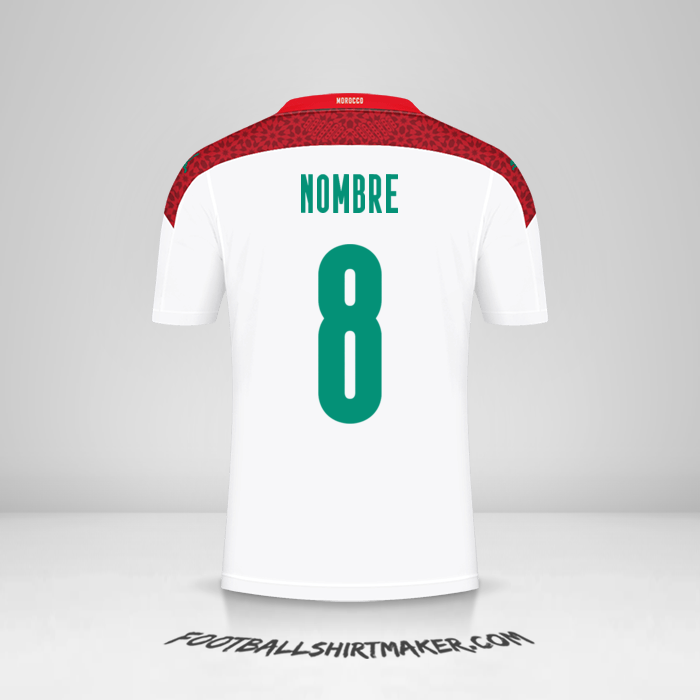Jersey Marruecos 2020/2021 Visita -  nombre - 8
