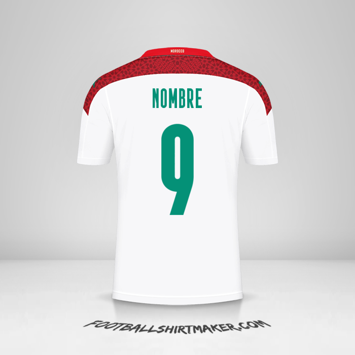 Camiseta Marruecos 2020/2021 Visita -  nombre - 9