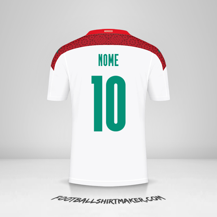 Maglia Marocco 2020/2021 Seconda -  nome - 10