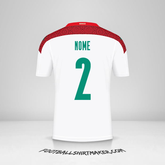 Maglia Marocco 2020/2021 Seconda -  nome - 2