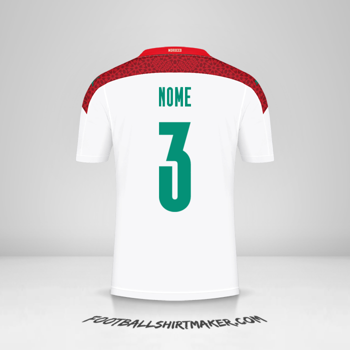Camisola Marrocos 2020/2021 Alternativa -  nome - 3