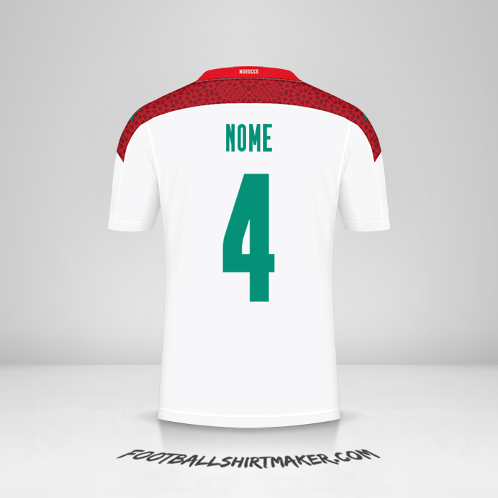 Maglia Marocco 2020/2021 Seconda -  nome - 4