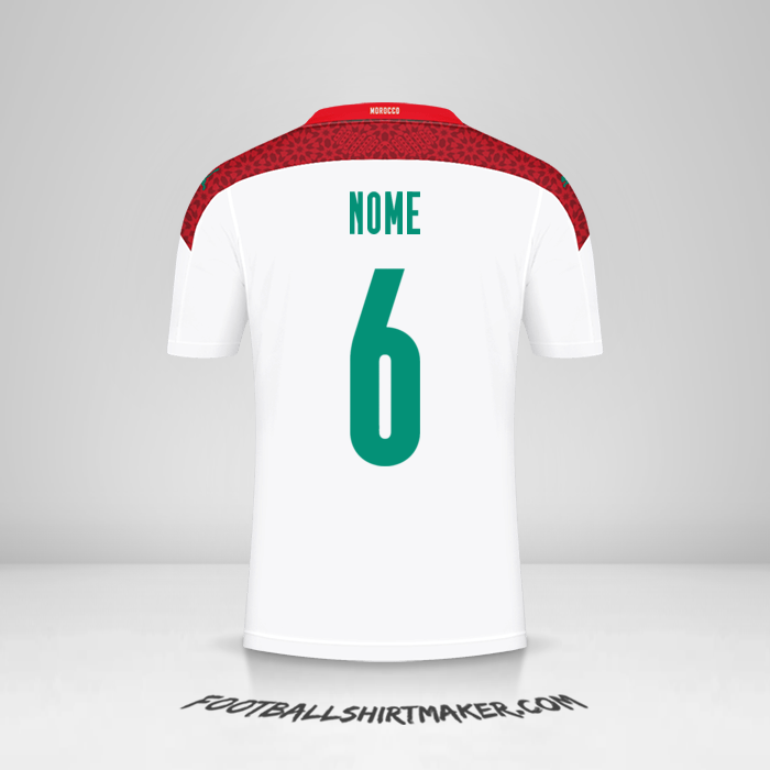Maglia Marocco 2020/2021 Seconda -  nome - 6