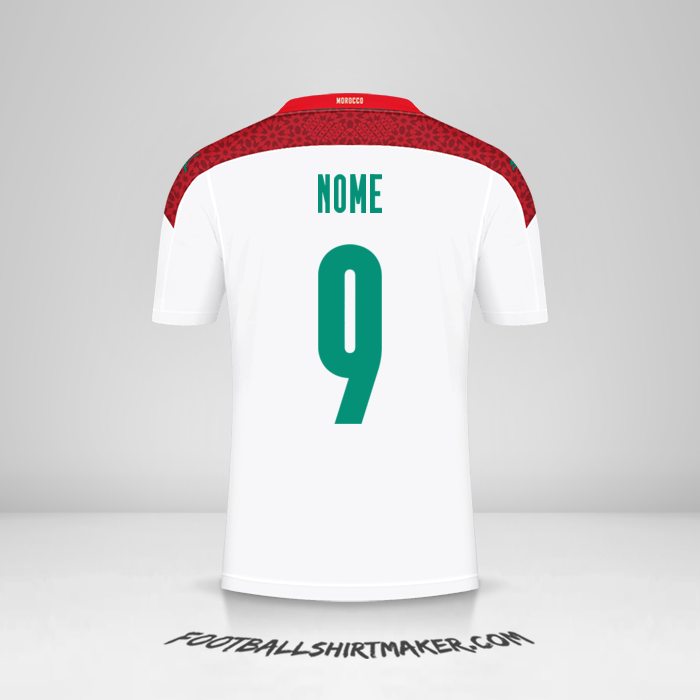 Camisola Marrocos 2020/2021 Alternativa -  nome - 9